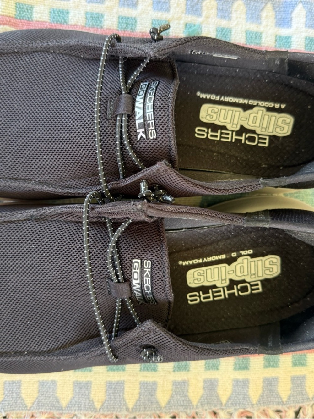 Skechers Women’s Slip-ins Go Walk Joy Idalis Walking Shoes Black/White, Size 10